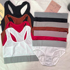 Color Matching  Seamless Bra Suit