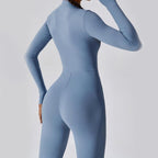 Long Zipper Yoga Jumpsuit