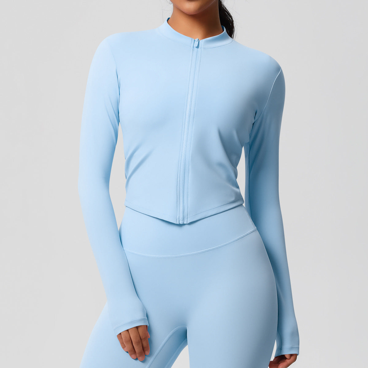 Sporty Tight Long Sleeve Yoga Wear Top