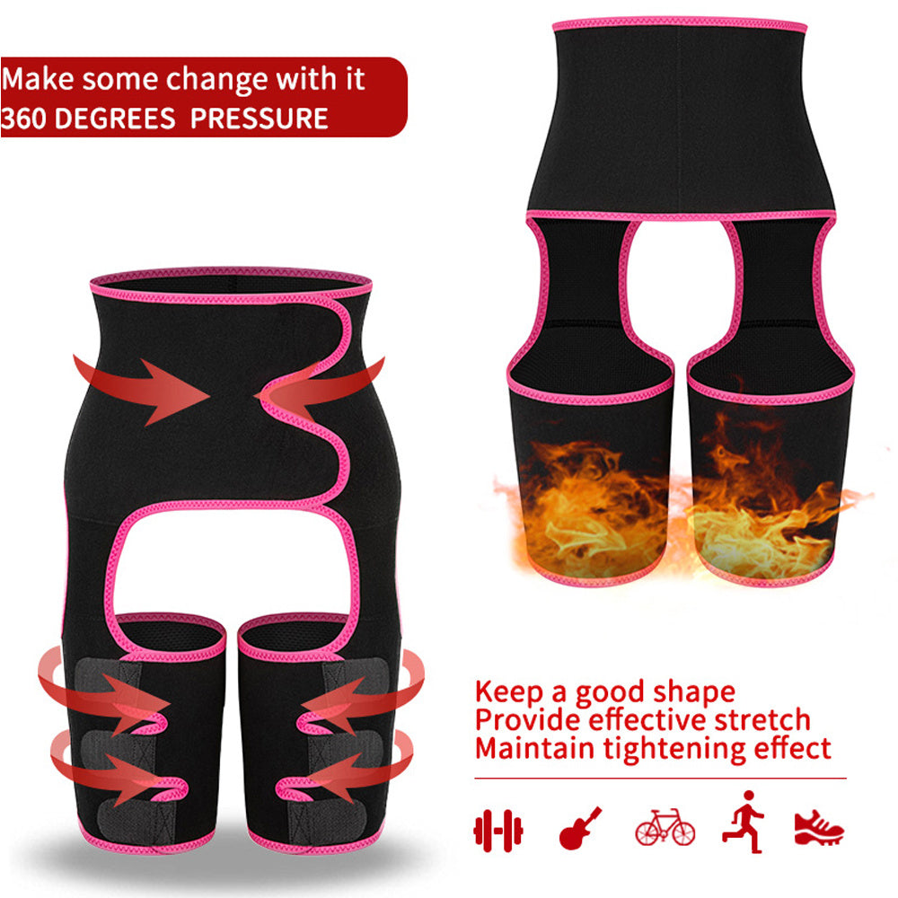 High Waist Thigh Trimmer Butt Lifter Shapewear Belt 3 In 1 Adjustable Belt