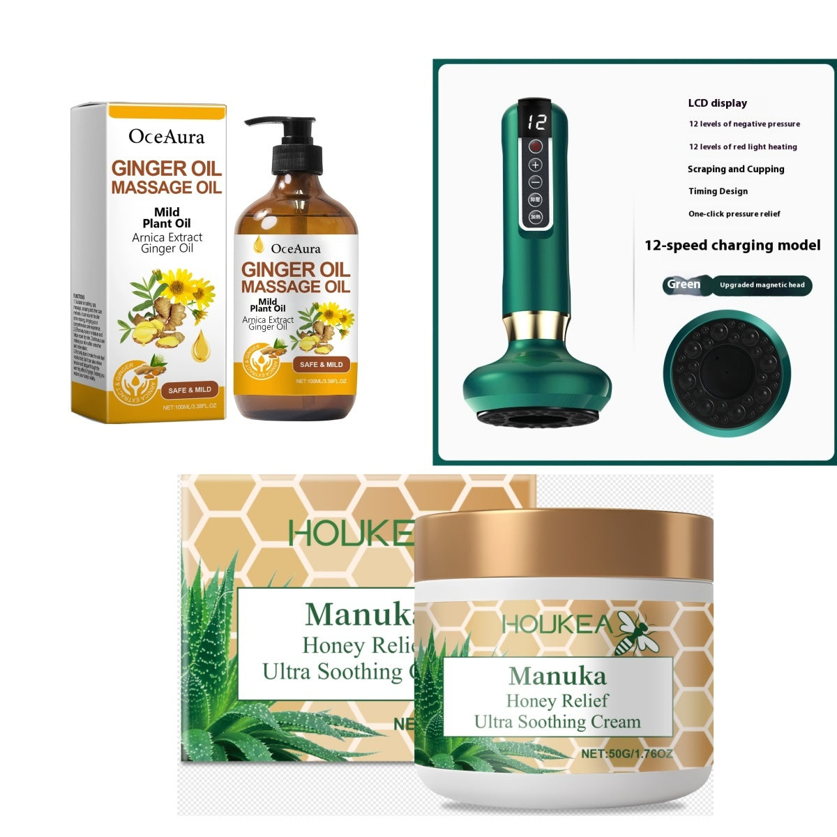 Electric Wireless Scraping Massage Instrument