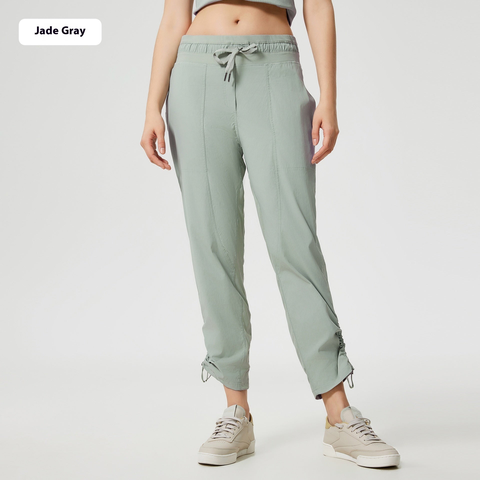 Quick-drying Breathable Running Fitness Straight Cropped Pants