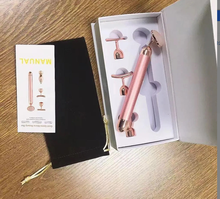 Four In One Electric Powder Jade Beauty Stick Massage Lift Beauty Instrument