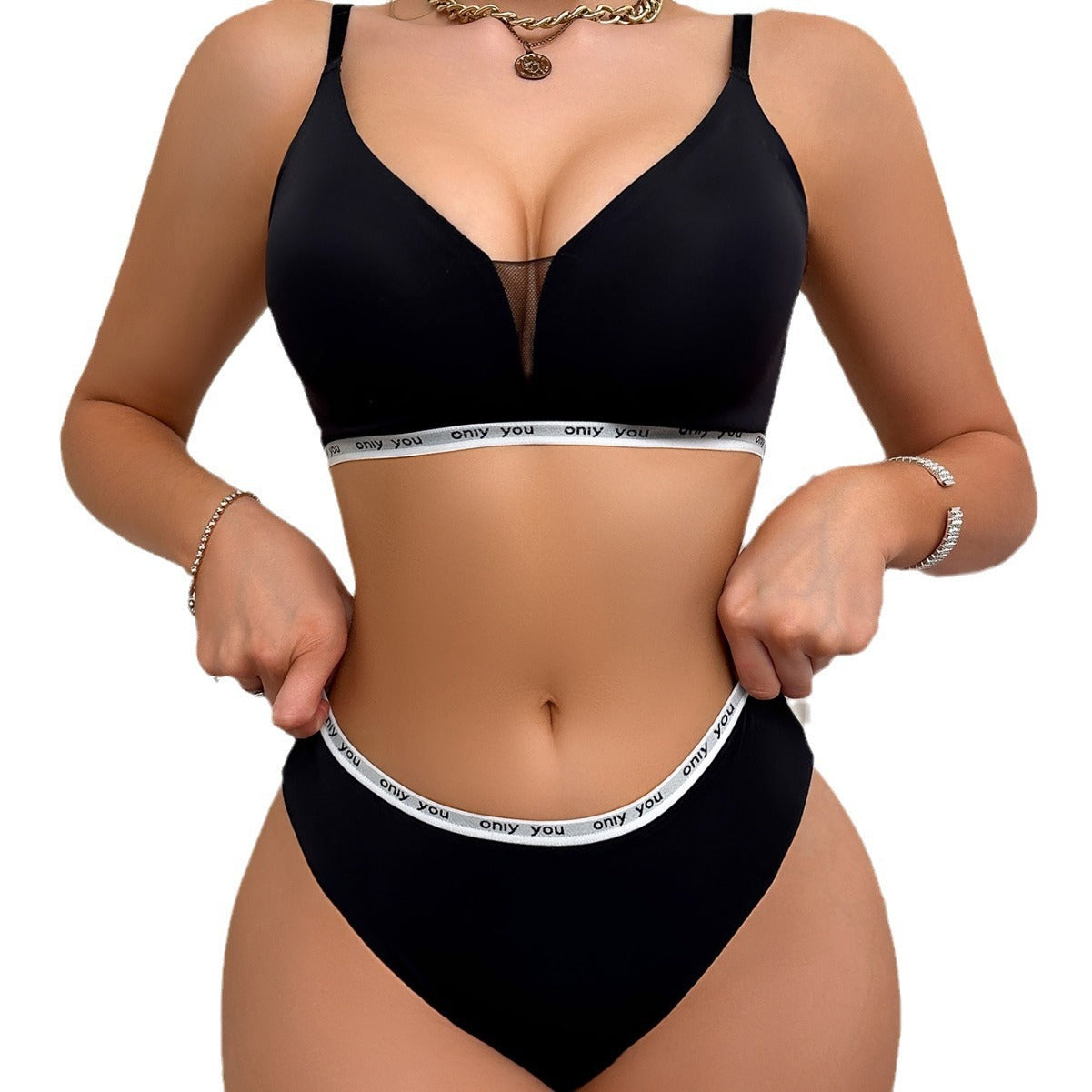 French Style Wireless Bra Set