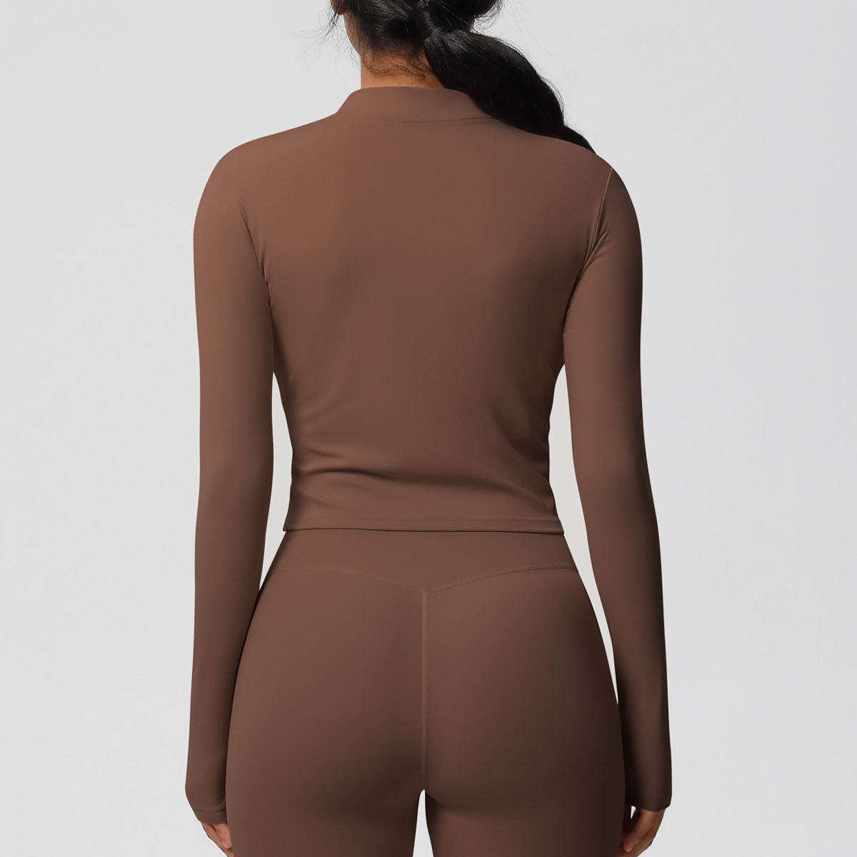 Sporty Tight Long Sleeve Yoga Wear Top