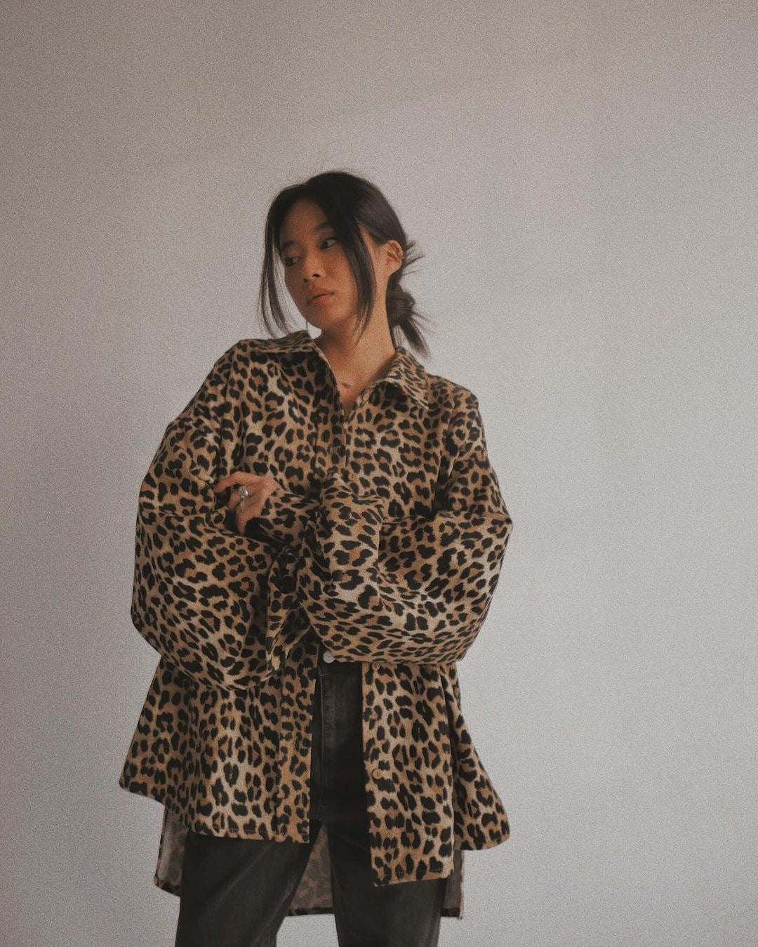 Baggy Leopard Print Jacket