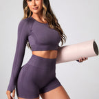 Yoga Clothes Suit Women's Outer Wear High Waist