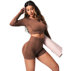 Yoga Clothes Suit Women's Outer Wear High Waist