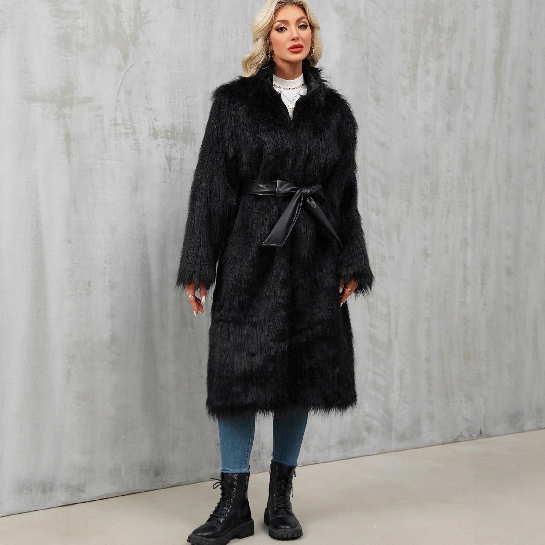 Overknee Thickened  Women Coat