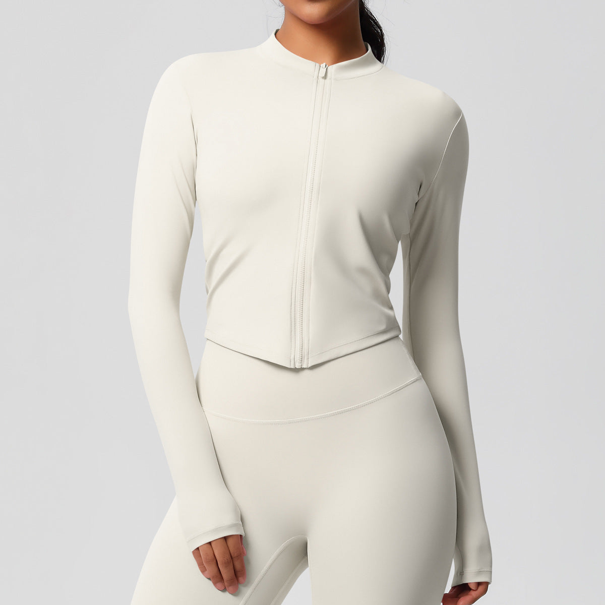 Sporty Tight Long Sleeve Yoga Wear Top