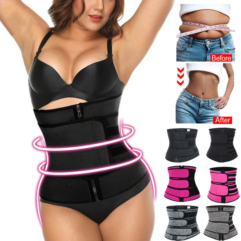 Tummy Sweat Shapewear Bodysuits Slimming 2-3 Belts Workout Shaper Corset
