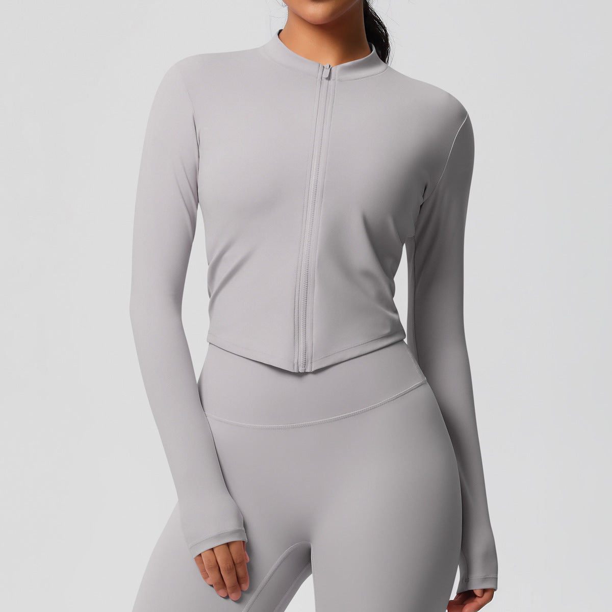 Sporty Tight Long Sleeve Yoga Wear Top