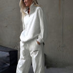 Long-sleeved Trousers Sweater Suit