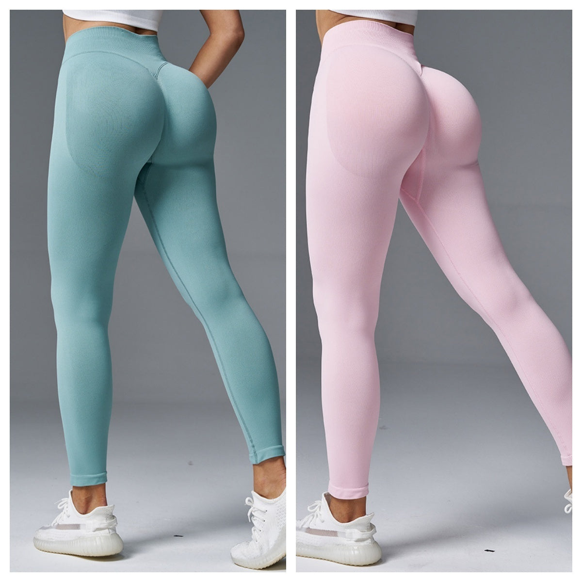 Peach Hip Tight Mid Waist Yoga Pants
