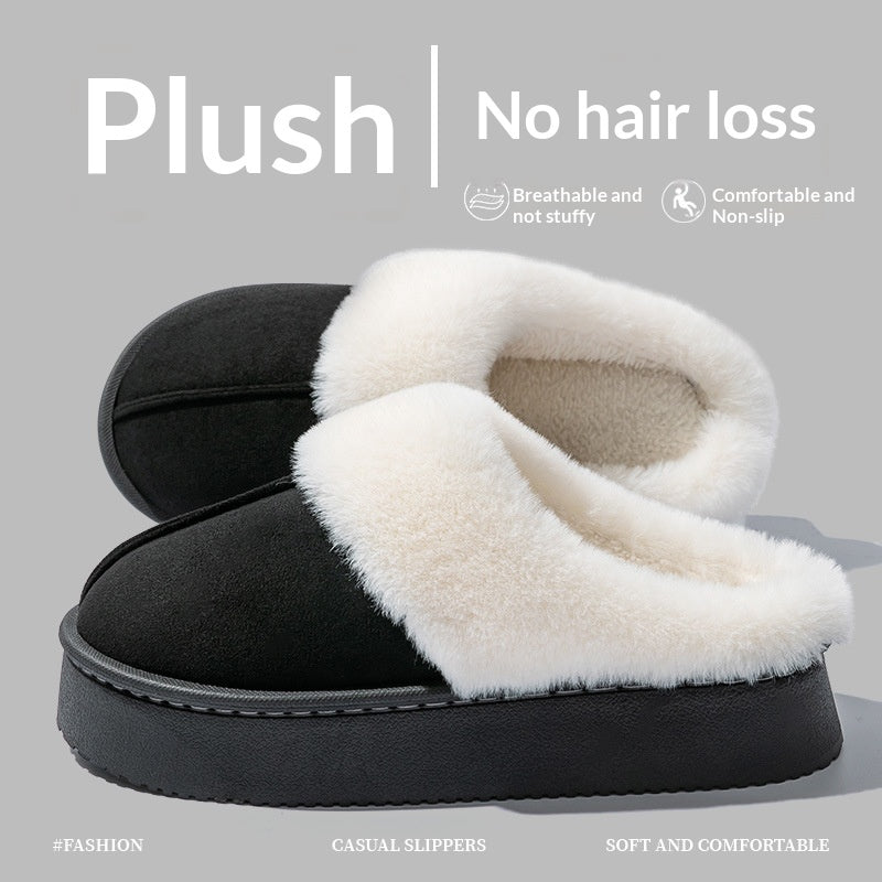Indoor Warm Anti-slip Thick Sole Cotton Slippers
