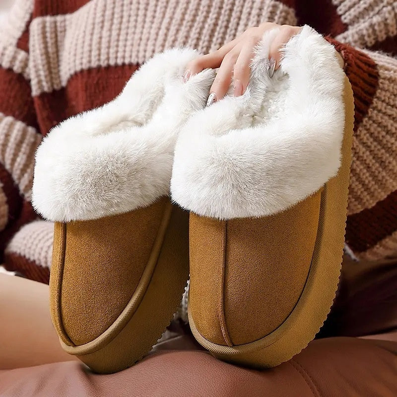 Indoor Warm Anti-slip Thick Sole Cotton Slippers