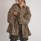 Baggy Leopard Print Jacket
