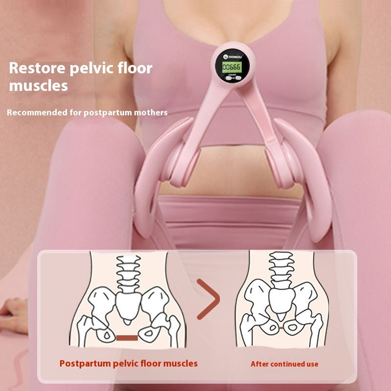 Ergonomic Thigh Trainer With Counter Adjustable Pelvic Floor Muscle Trainer