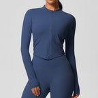 Sporty Tight Long Sleeve Yoga Wear Top