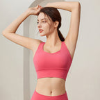Cross Back Shockproof Yoga Bra
