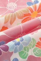 Pink Floral Smocked Waist Loose Pants