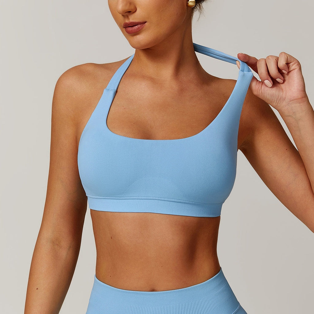 Halter Yoga Underwear Women's Hollow Sports Workout Bra
