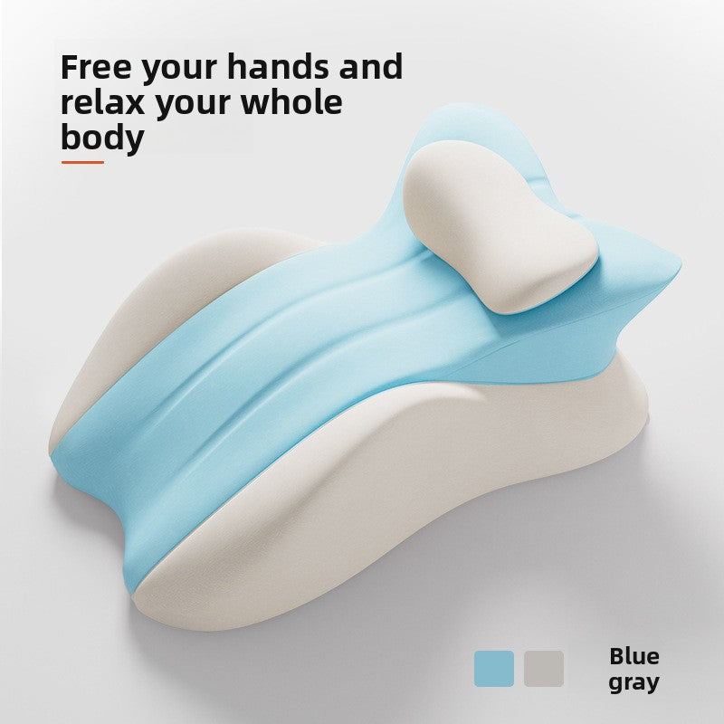 Ergonomic pillow for sleeping face down