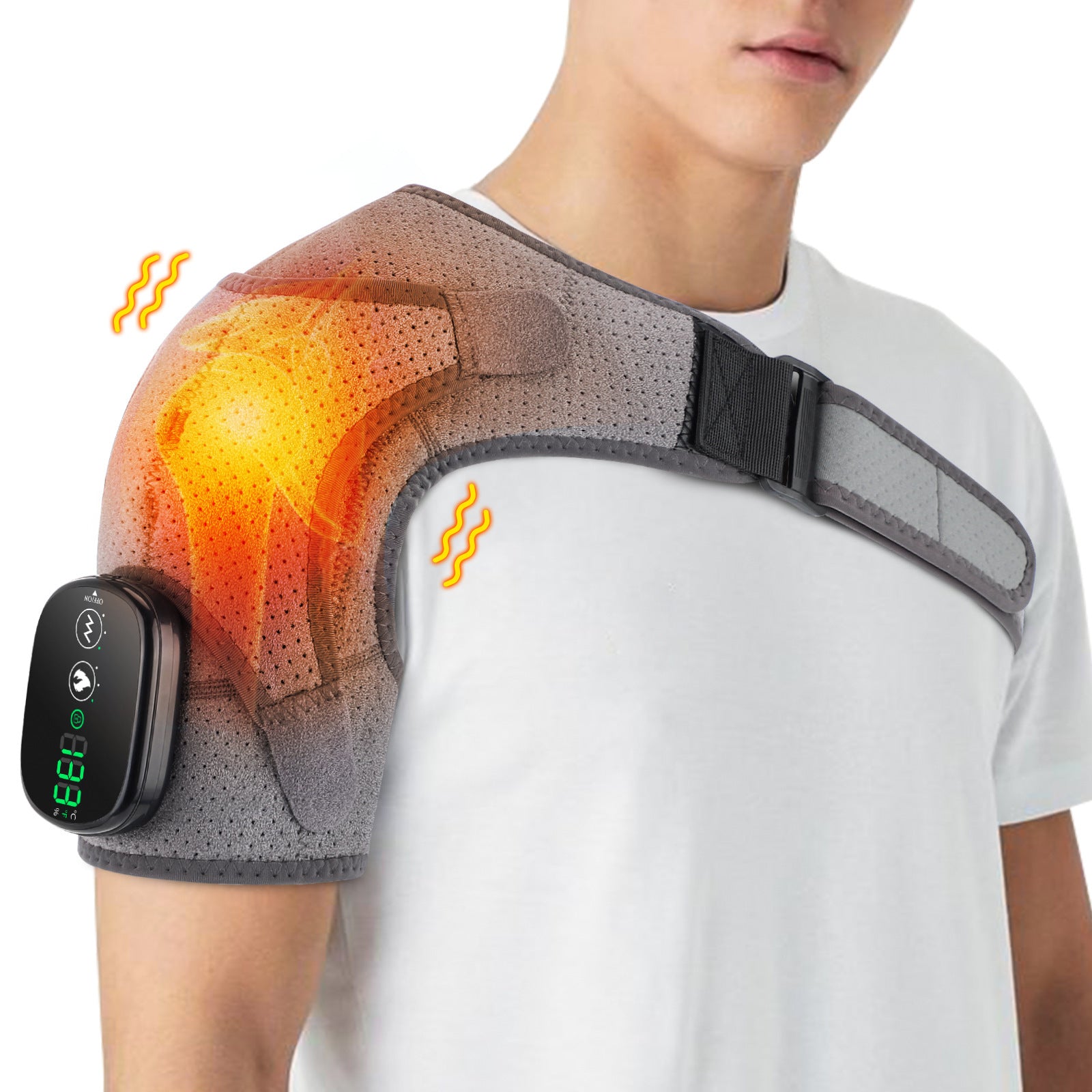Electric heating shoulder pads