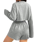 Long-sleeved T-shirt Short Suit