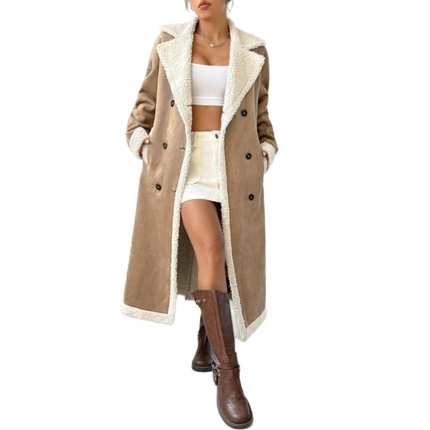 Fur Velvet Long Coat