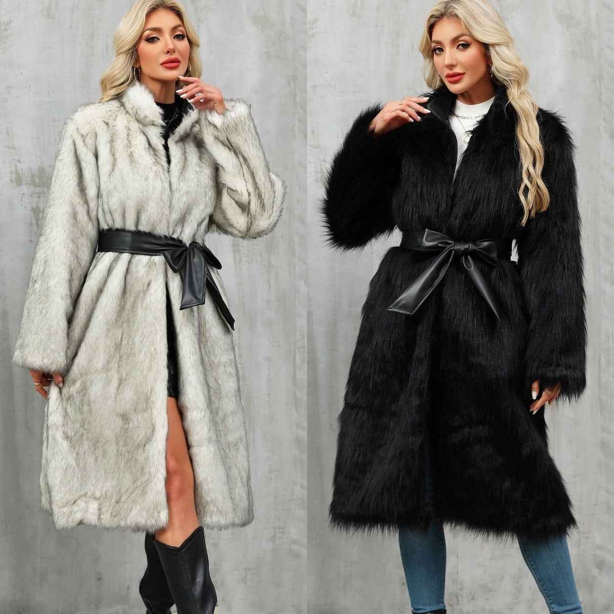 Overknee Thickened  Women Coat