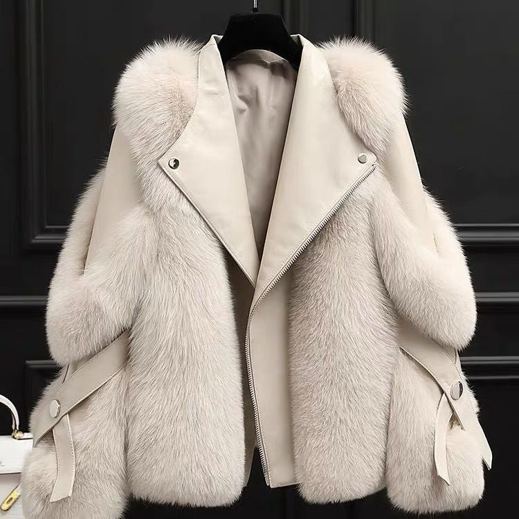 Elite Fur Long Wool Coat