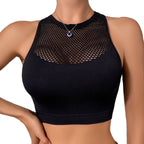 Vest Bra Full Cup Midriff Outfit Hollow Out