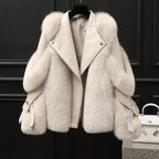 Elite Fur Long Wool Coat