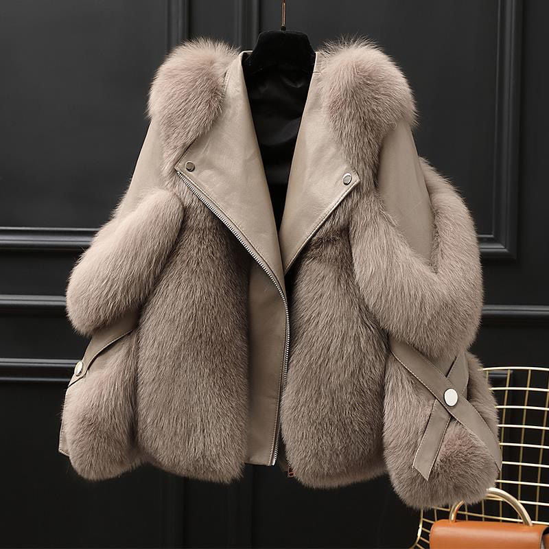 Elite Fur Long Wool Coat