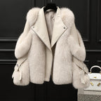 Elite Fur Long Wool Coat