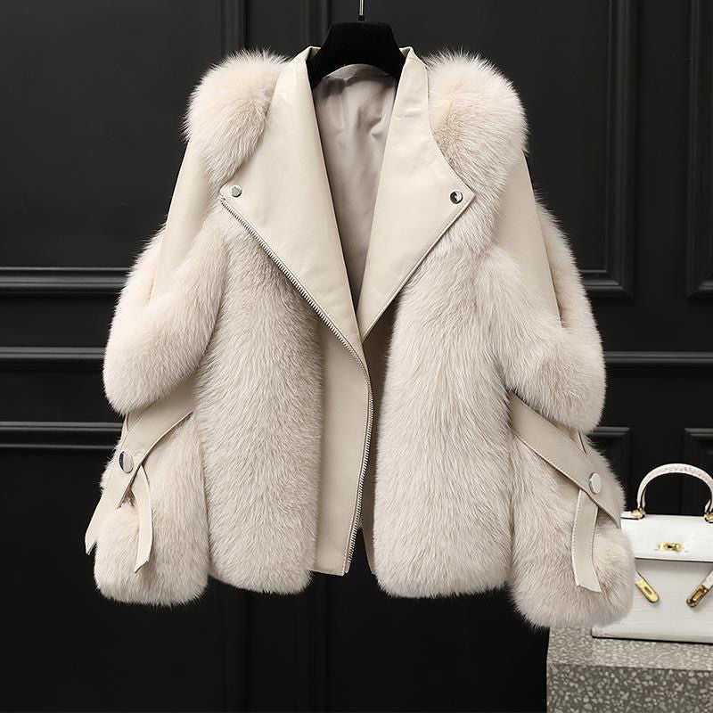 Elite Fur Long Wool Coat