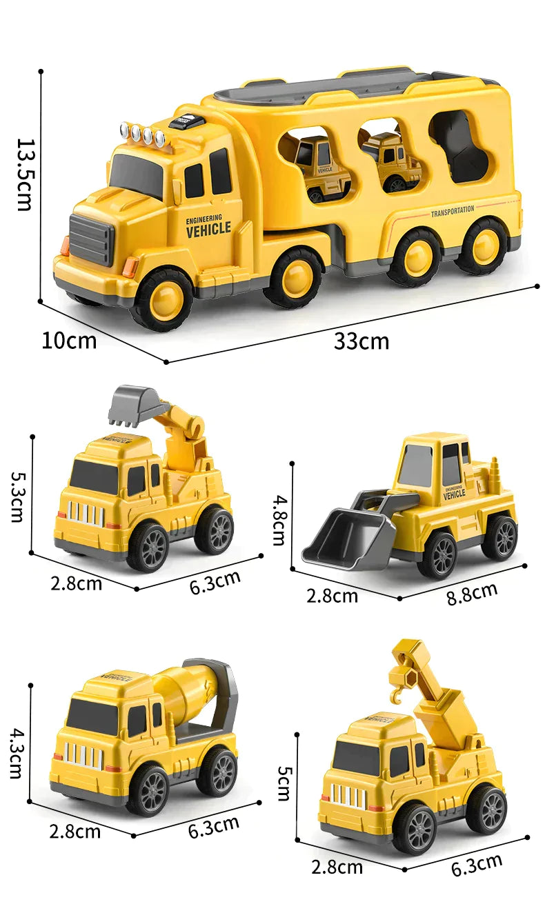 MightyTrucks™ | Lastebil-sett for barn inkl. 6 GRATIS ekstra kjøretøy!