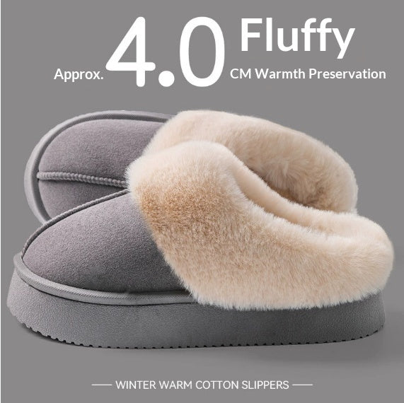 Indoor Warm Anti-slip Thick Sole Cotton Slippers