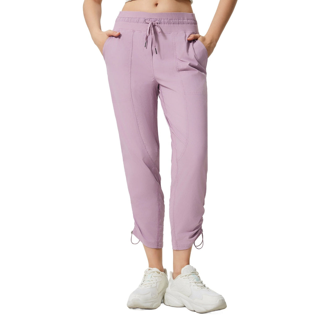 Quick-drying Breathable Running Fitness Straight Cropped Pants