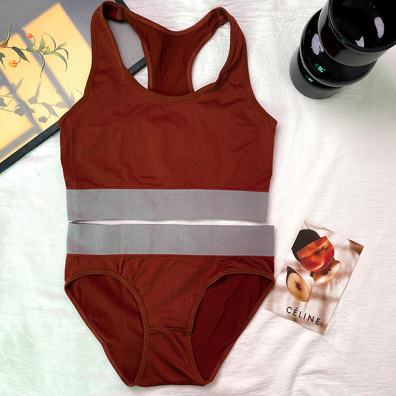 Color Matching  Seamless Bra Suit