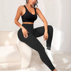 Casual High Waist Stretch Yoga Striped Trousers