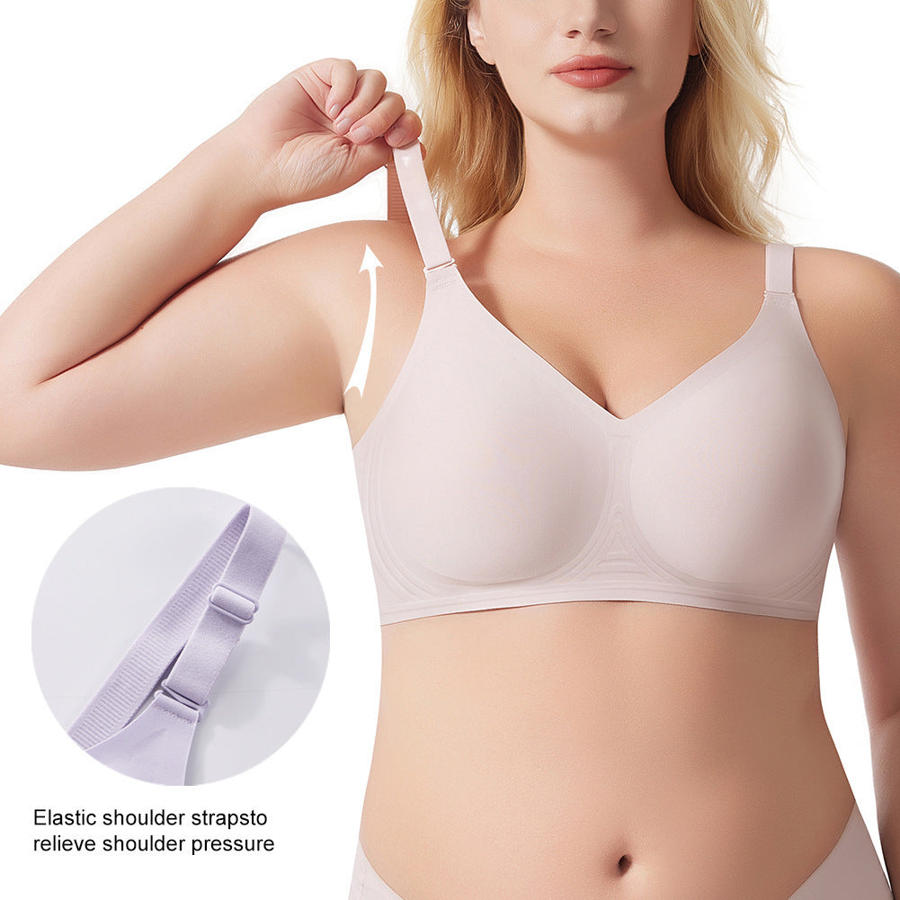 Seamless Big Chest Underwear Wireless Comfortable Bra