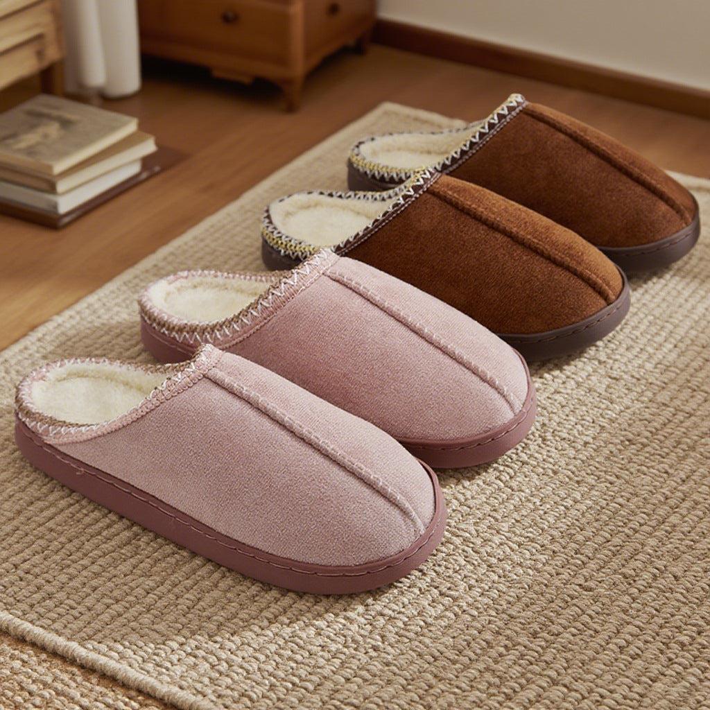 Indoor Home Thick-Sole Warm Cotton Slippers