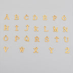 European And American 26 English Letter Necklace Stainless Steel Clip Chain Imitation Pearl Pendant For Women And Men