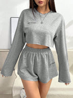 Long-sleeved T-shirt Short Suit