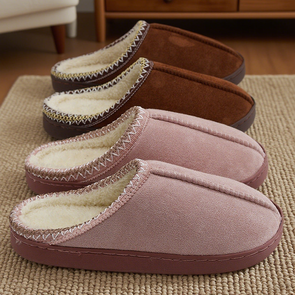 Indoor Home Thick-Sole Warm Cotton Slippers