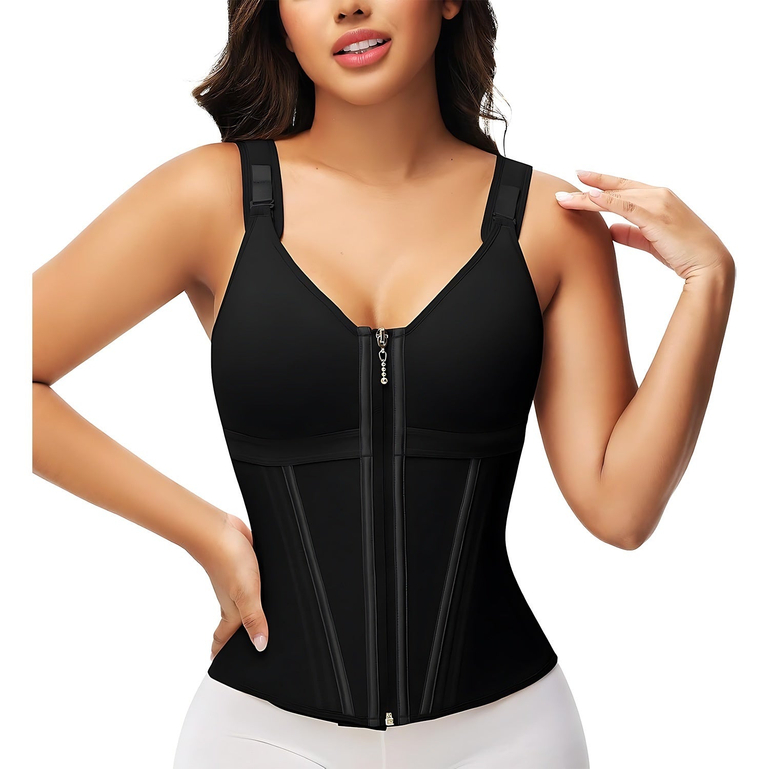Belly Tuck Shapewear Three-breasted Vest Top