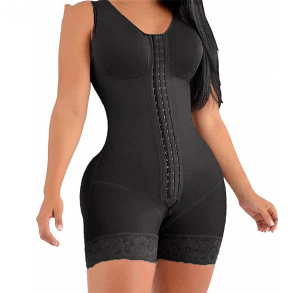 Women's Bodysuit One Piece Zipper Vest