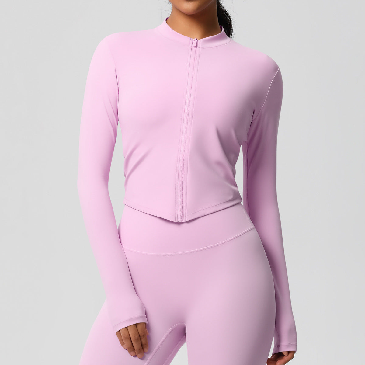 Sporty Tight Long Sleeve Yoga Wear Top
